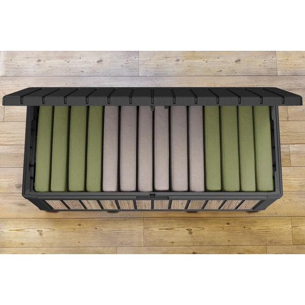 DECOCOAT KENTWOOD MŰANYAG KERTI TÁROLÓ 350L - kőrisfa - Image 3