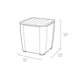 IOWA BALCONY MŰRATTAN KERTI BÚTOR SZETT LUZON ASZTALLAL - Image 6