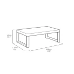 LYON ÁLLÍTHATÓ MAGASSÁGÚ MŰANYAG KERTI ASZTAL - Image 4