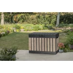 DECOCOAT KENTWOOD MŰANYAG KERTI TÁROLÓ 190L - kőrisfa - Image 2