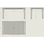 FUTURA MŰANYAG KERTI ASZTAL - Image 4