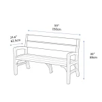 MONTERO 3 SZEMÉLYES MŰANYAG KERTI PAD - Image 5