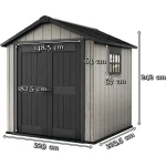 OAKLAND 757 FESTHETŐ MŰANYAG KERTI HÁZ - Image 2