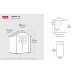 OAKLAND 754 FESTHETŐ MŰANYAG KERTI HÁZ - Image 6