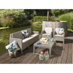 LYON ÁLLÍTHATÓ MAGASSÁGÚ MŰANYAG KERTI ASZTAL - Image 4