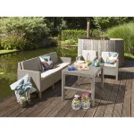 LYON ÁLLÍTHATÓ MAGASSÁGÚ MŰANYAG KERTI ASZTAL - Image 5