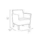 SALEMO 3 SEATER MŰRATTAN KERTI BÚTOR SZETT - Image 6