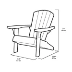 TROY MŰANYAG KERTI SZÉK - Image 6