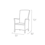 VERMONT MŰRATTAN KERTI FOTEL - Image 5