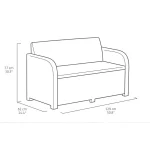 MODENA MŰRATTAN KERTI BÚTOR SZETT TÁROLÓS ASZTALLAL - Image 6