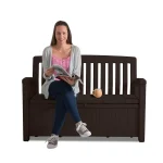 PATIO BENCH MŰANYAG KERTI PAD/TÁROLÓ 227L - Image 2