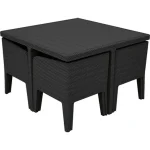 COLUMBIA 4 SZEMÉLYES MŰRATTAN KERTI BÚTOR SZETT - Image 4