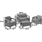 CORFU MŰRATTAN KERTI BÚTOR SZETT - Image 2