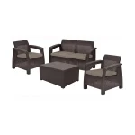 CORFU BOX MŰRATTAN KERTI BÚTOR SZETT TÁROLÓ ASZTALLAL