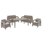 CORFU FIESTA MŰRATTAN KERTI BÚTOR SZETT ÉTKEZŐ ASZTALLAL