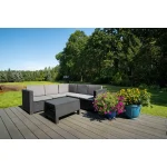 PROVENCE MŰRATTAN KERTI SAROKGARNITÚRA KÁVÉZÓ ASZTALLAL - Image 5