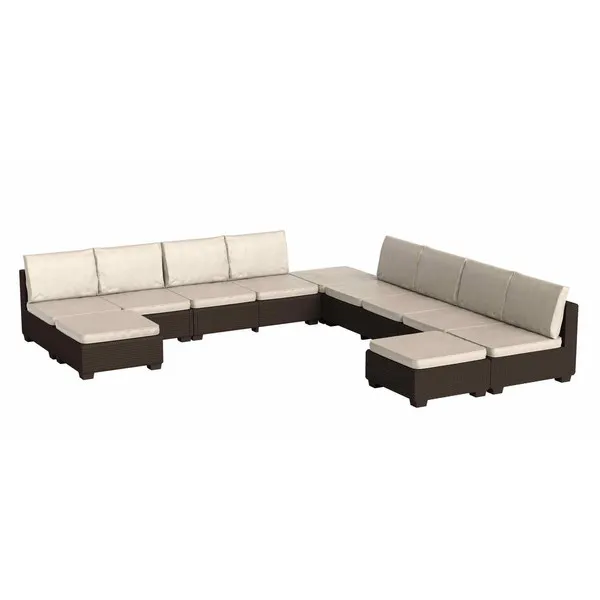 ketter-set-3a-RGB ALLIBERT SAPPORO XXL "L" ALAKÚ MŰRATTAN KERTI BÚTOR SZETT - Image 1