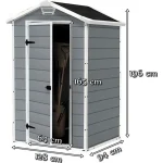 MANOR 4X3 MŰANYAG KERTI HÁZ - Image 2