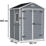 MANOR 6x5 DD MŰANYAG SZERSZÁMOS HÁZ - Image 3