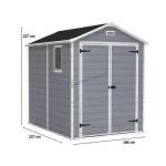 MANOR 6x8 DD MŰANYAG SZERSZÁMOS HÁZ - Image 6