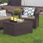 CORFU BOX MŰRATTAN KERTI BÚTOR SZETT TÁROLÓ ASZTALLAL - Image 2