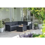 ROSALIE 6 SZEMÉLYES MŰRATTAN SAROKGARNITÚRA KERTI BÚTOR SZETT TÁROLÓ ASZTALLAL - Image 4