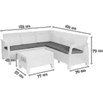 CORFU RELAX MŰRATTAN KERTI SAROKGARNITÚRA - Image 2