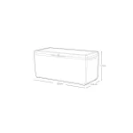 SPRINGWOOD MŰANYAG KERTI LÁDA 305L - Image 5